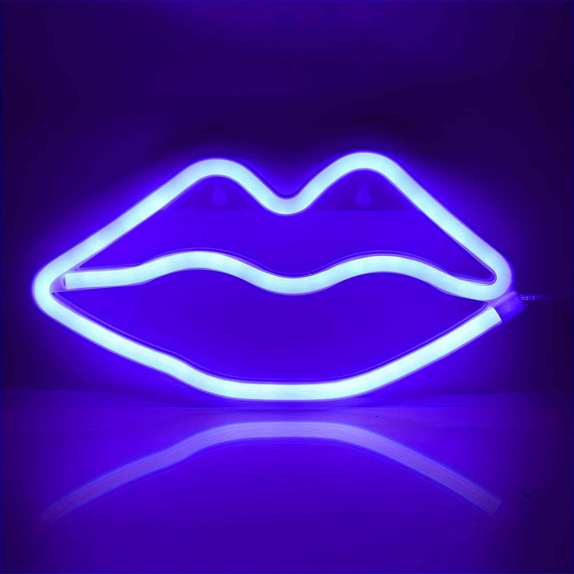 Lip Shaped Neon Sign Led Neon Light Art Decorative Light - Temu