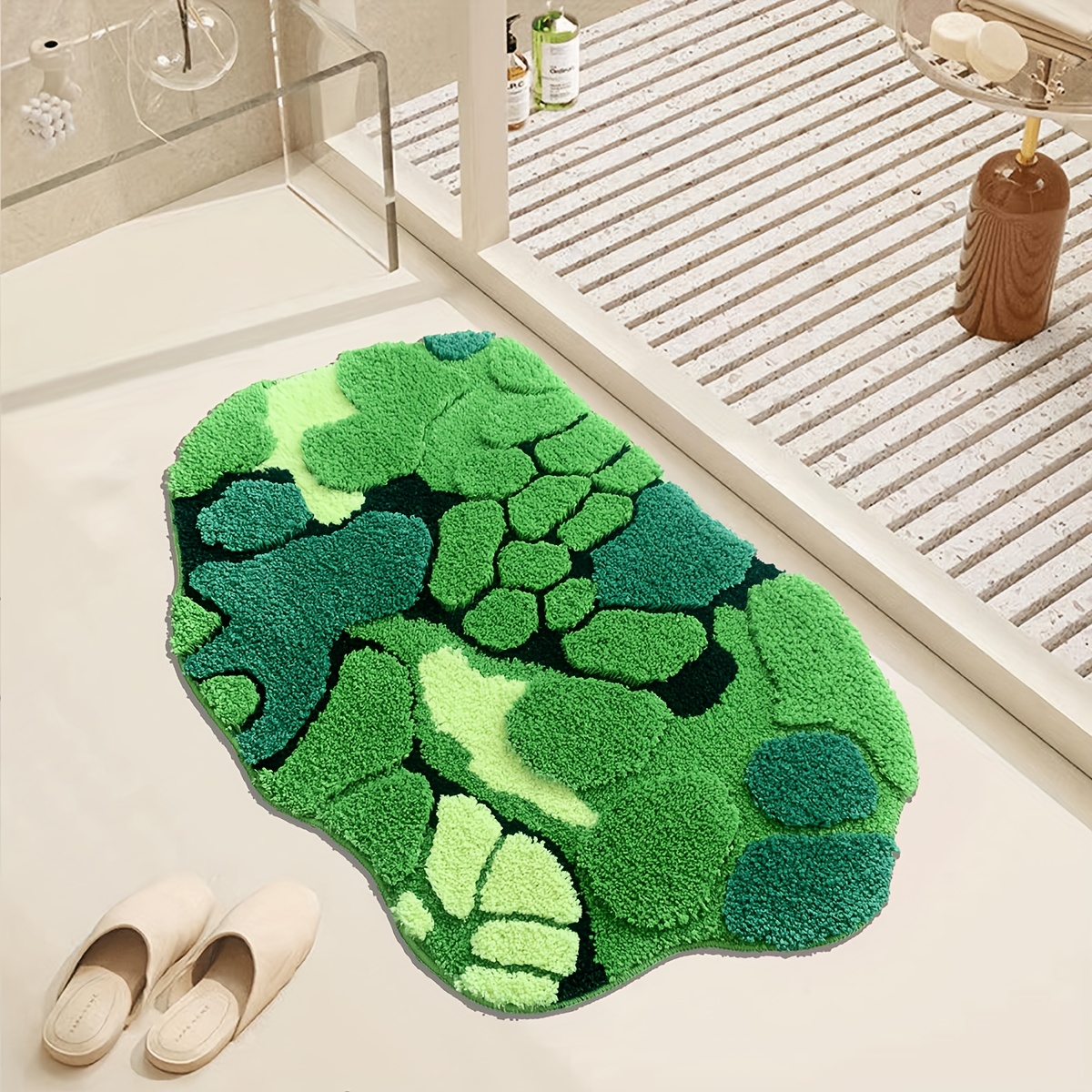 Bingyuan Carpet Moss Carpet Forest Floor Mat Bathroom Mat Entry