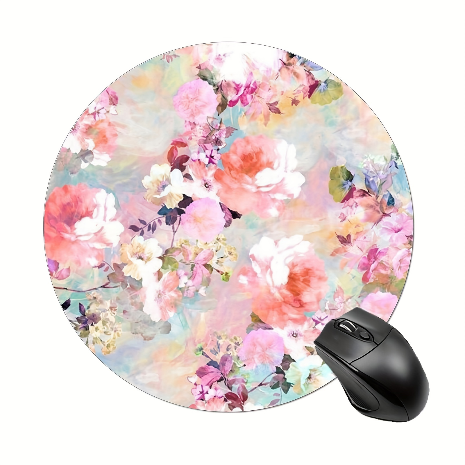 Funny Quotes Graphic Mousepad, Office Desk Accessories, Quotation Mousepad, Office  Decoration, Watercolor Flower Round Mousepad, Office Supplies - Temu