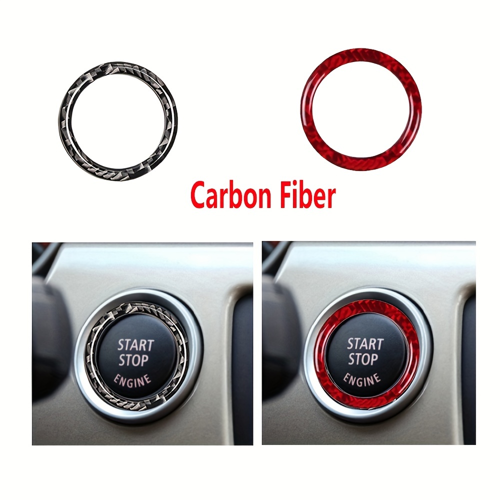 Autocollant décoratif de cendrier de voiture en Fiber de carbone