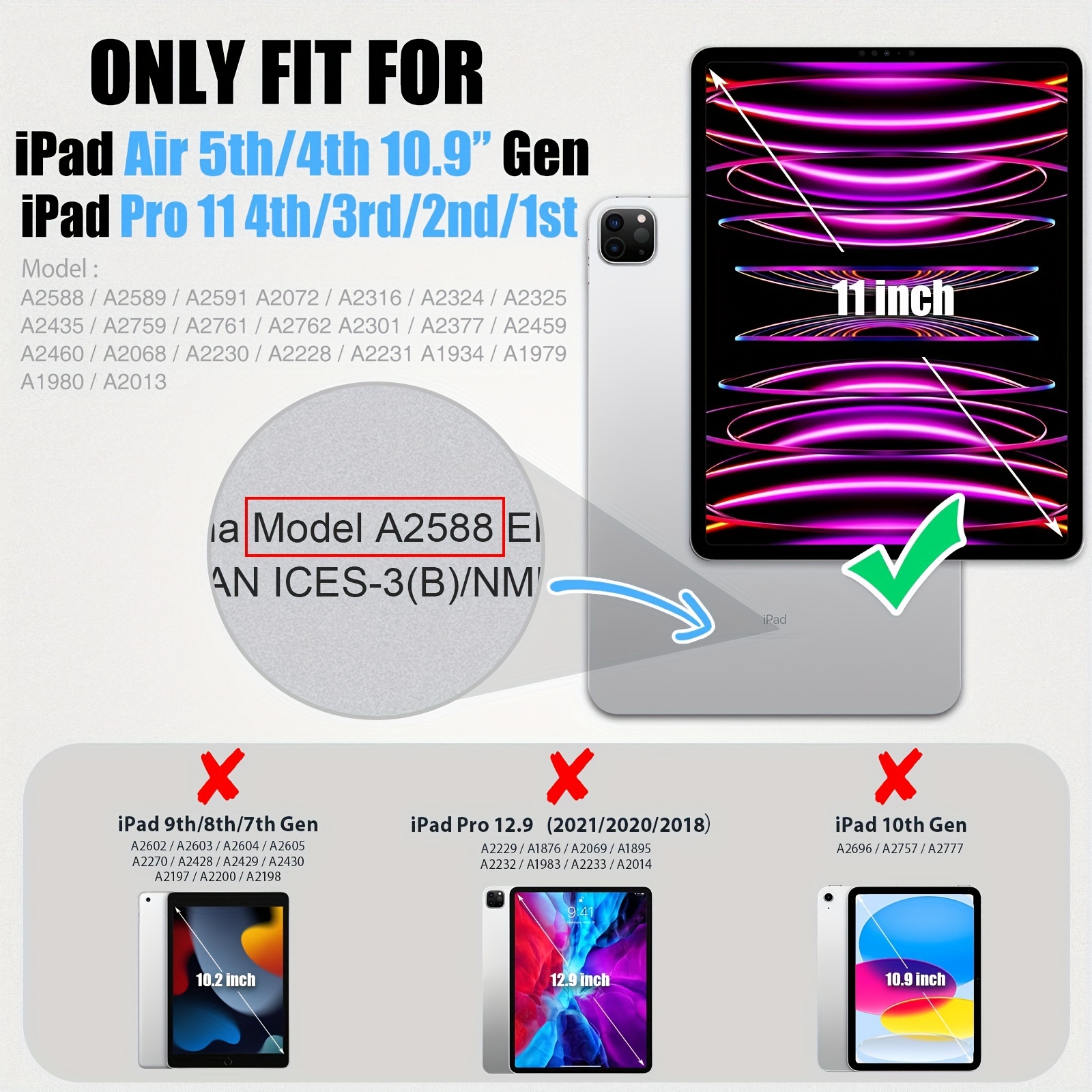 Etui rotatif iPad Pro 11 et iPad Air 2020 - 360 degrés - Marron