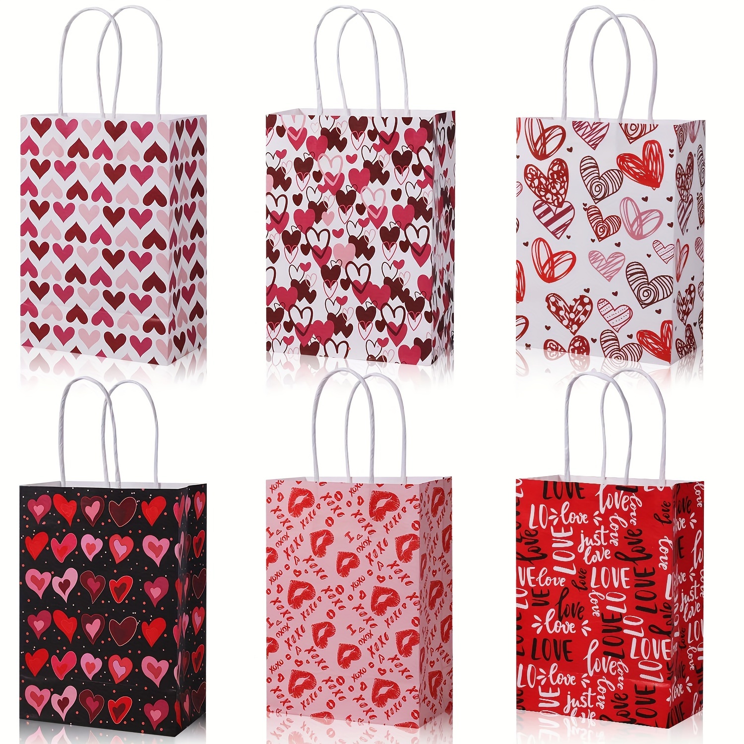 10pcs Simple Gift Bags With Creative Letter Print, Delicate Party Favor  Packaging Bags