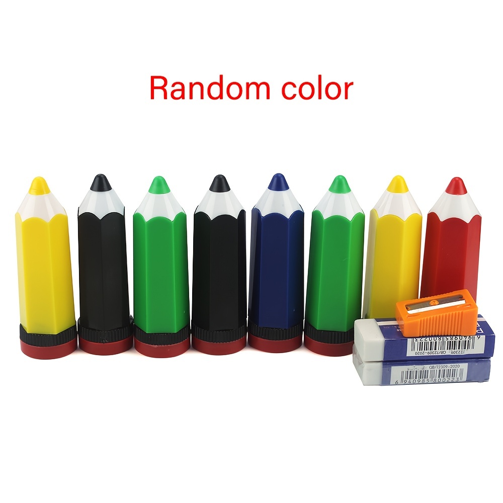 Hand Held Plastic Manual Pencil Sharpener, Steel Blade Rectangular Pencil  Sharpeners, Colorful pencil sharpener for Kids, Random Color 5Pcs 