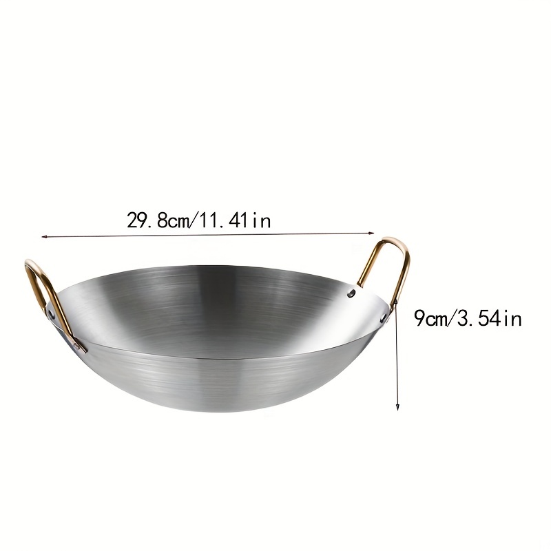 Poêle wok traditionnelle en fer forgé à la main – CUISAMIX