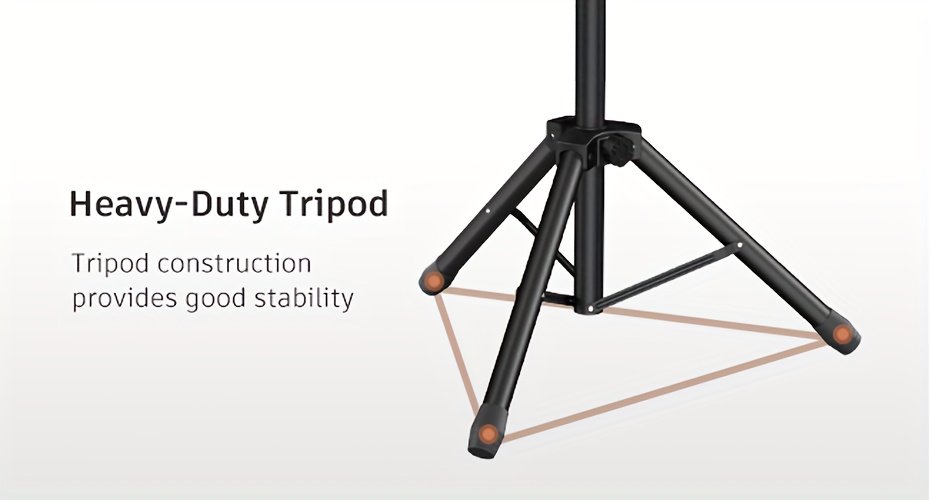 Trípode alto para proyector de 23.5 a 63.5 pulgadas, soporte de trípode  ajustable para laptop con soporte para teléfono de cuello de cisne, estable  de