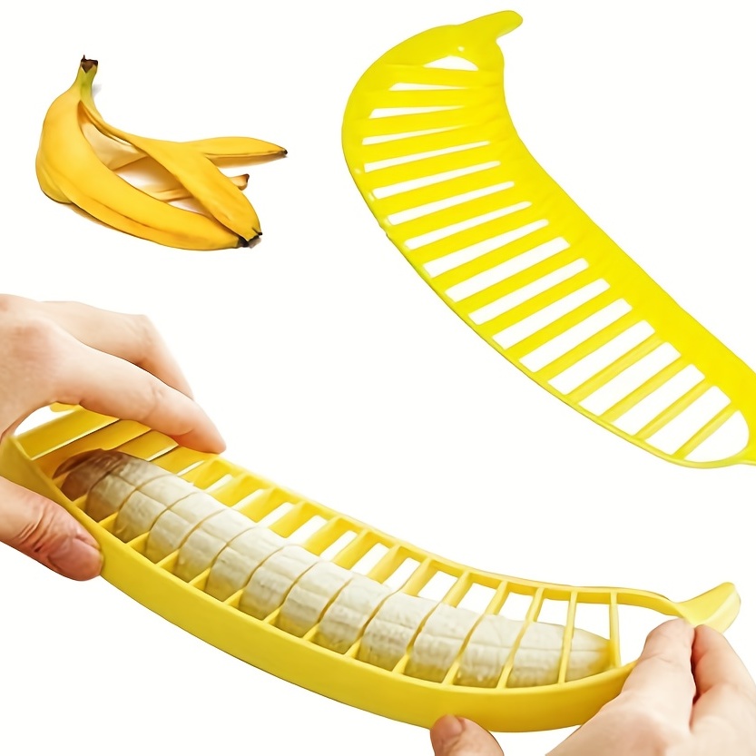 1PC plastic banana slicer for easy use