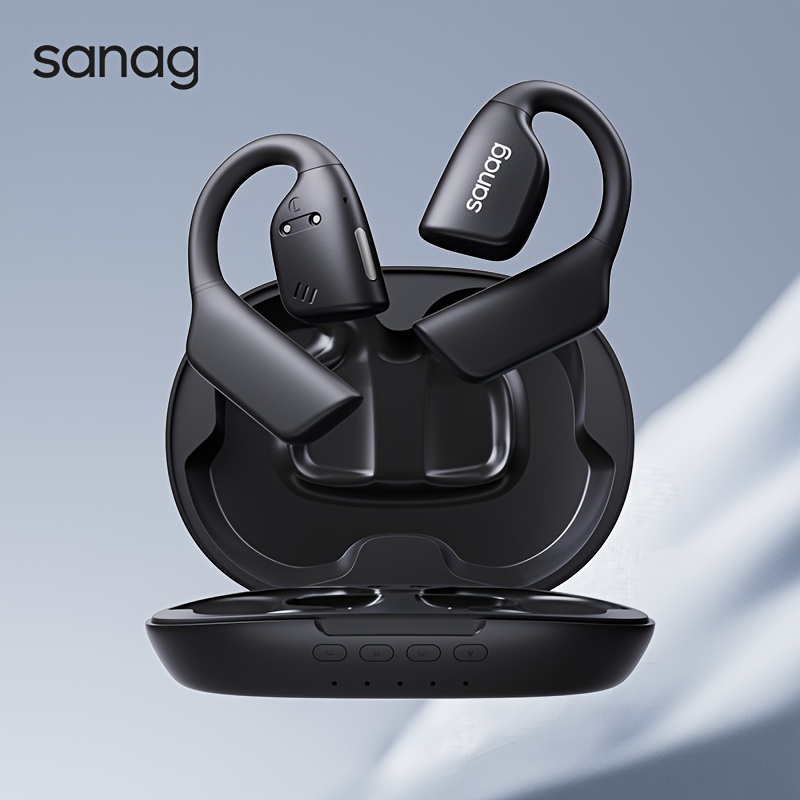 Auriculares de oreja abierta, auriculares inalámbricos de conducción de  aire con reproductor MP3 de memoria de 32 G integrado, auriculares  deportivos