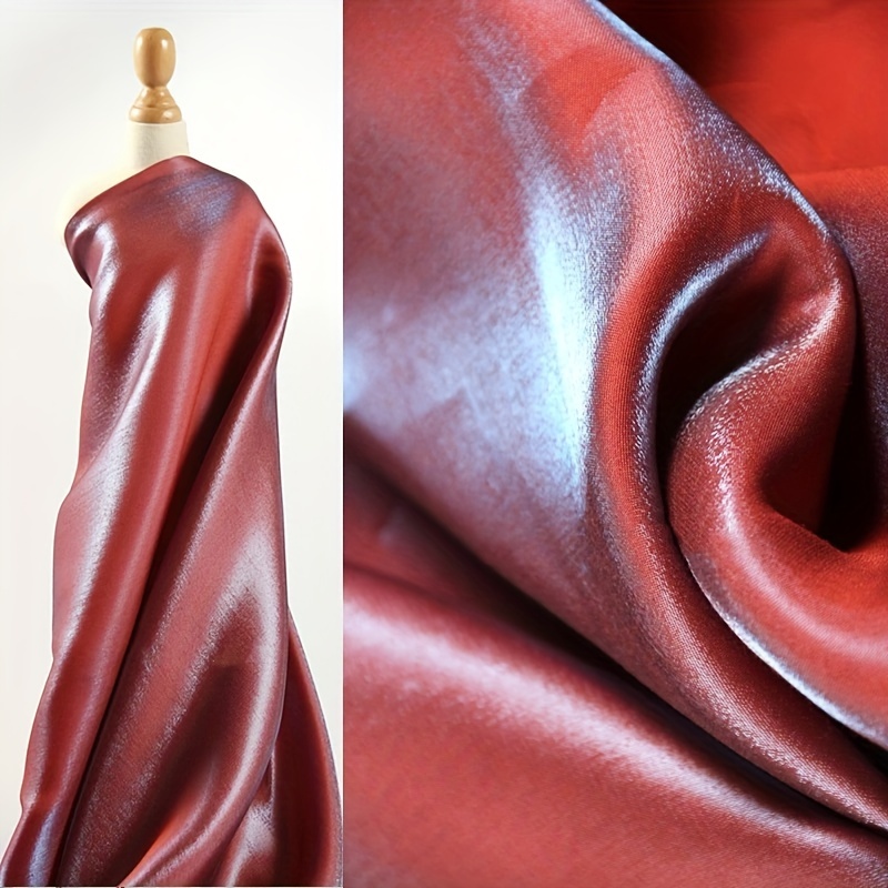 Silk Fabric Satin Color Ding Silk Satin Lining Fabric Silk - Temu