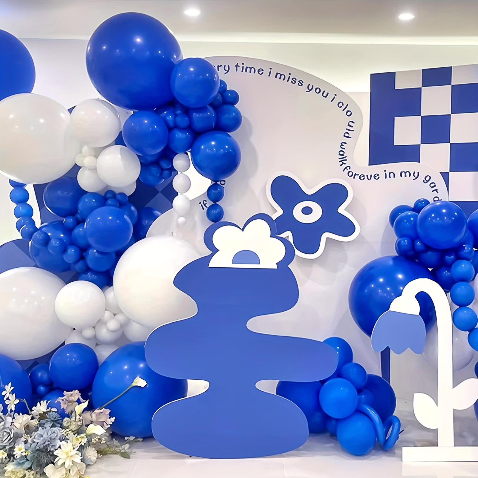 Globos de números grandes del 0-9, color azul, 40 pulgadas, kit para  decoraciones de fiesta de cumpleaños y baby showers para inflar con helio