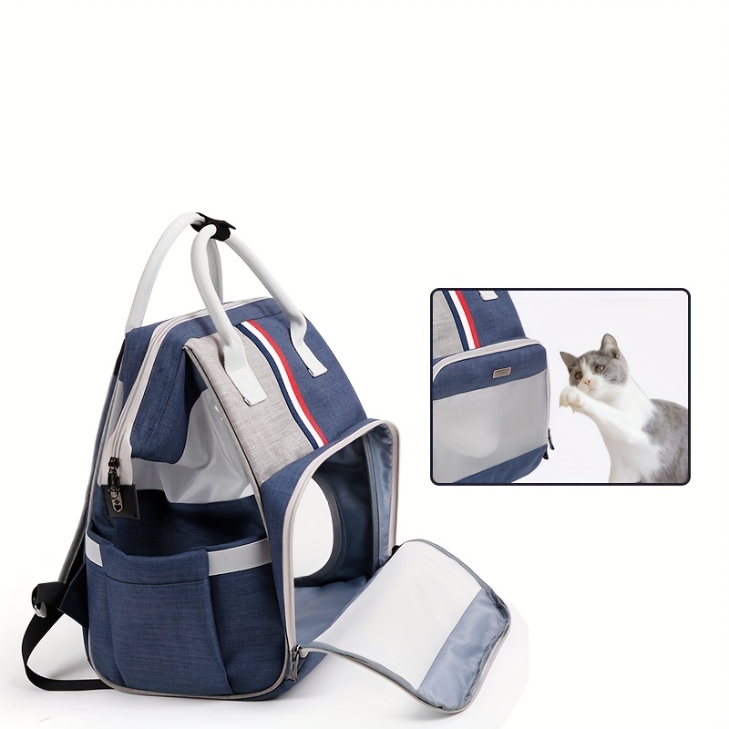 Mochila para Perro Bolsas para Mascotas Portador de Viaje de Doble Hombro