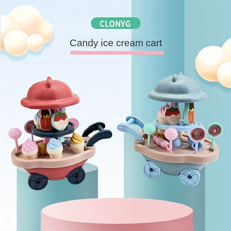 New Children's Play House Toy Simulation Ice Cream Machine - Temu