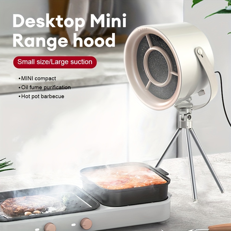Desktop Range Hood, Portable Extractor Hood for Indoor BBQ, Hot Pot