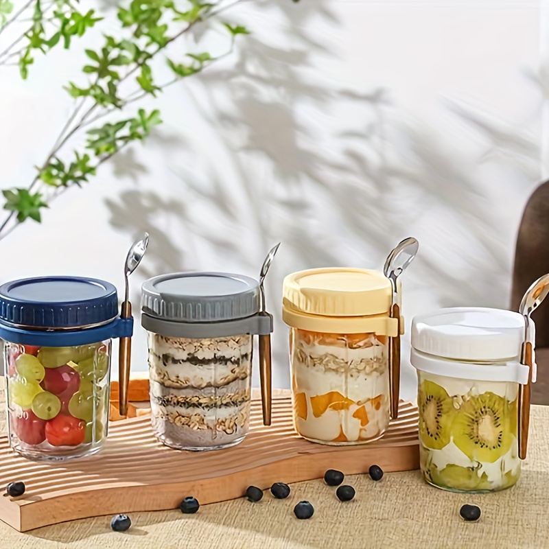 Overnight Oats Containers With Lids And Spoons, Leak-proof