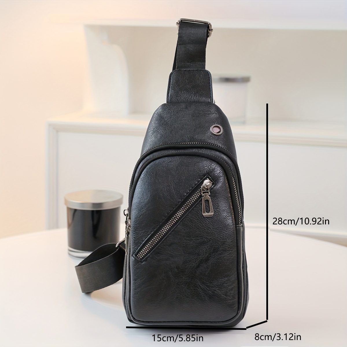 Men's Crossbody Chest Bag Plaid Pattern Shoulder Bag Large-capacity  Multifunctional Messenger Bag For Travel Sport Camping - Temu