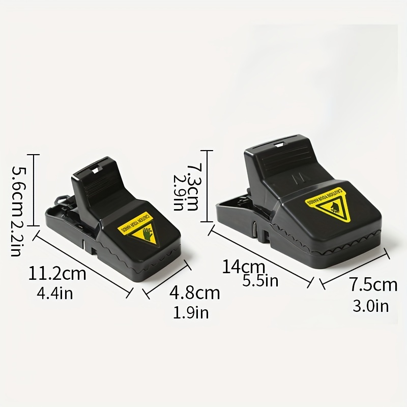 Trampa para ratones y pequeños roedores, pinza de plástico 45 x 96 x 45 mm  - Cablematic