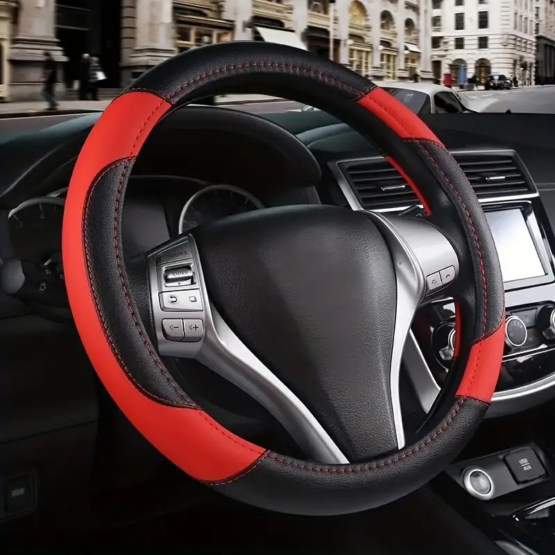 GESMOS Steering Protective Case Cover Car Red Steering