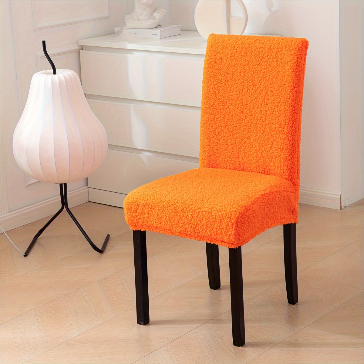 Orange dining store chair covers