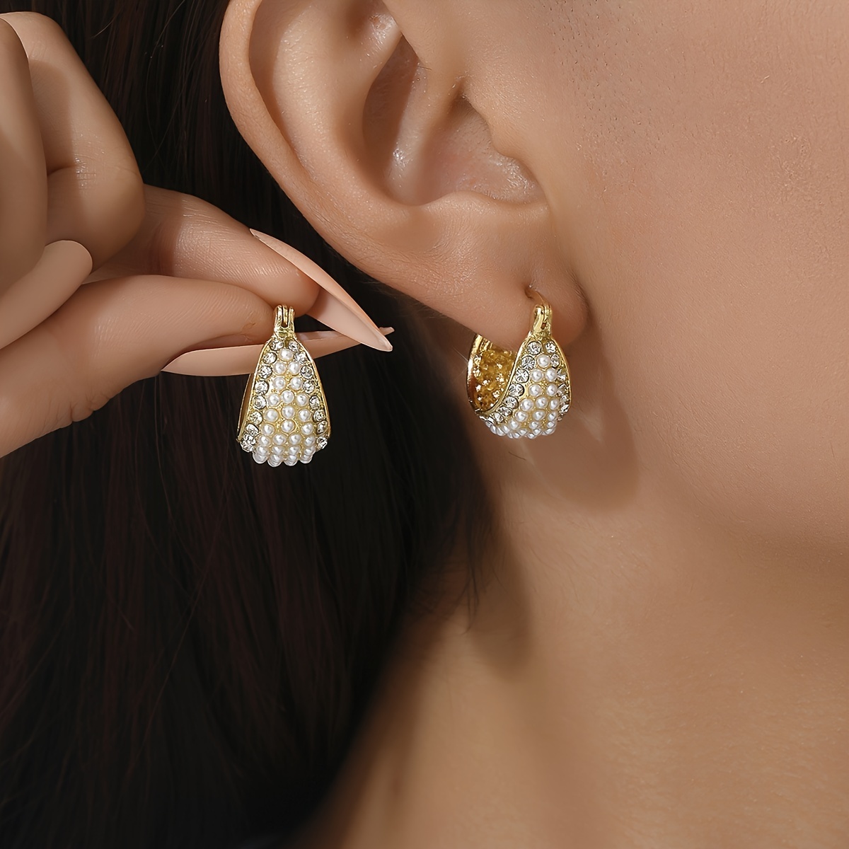 Basket earrings outlet design