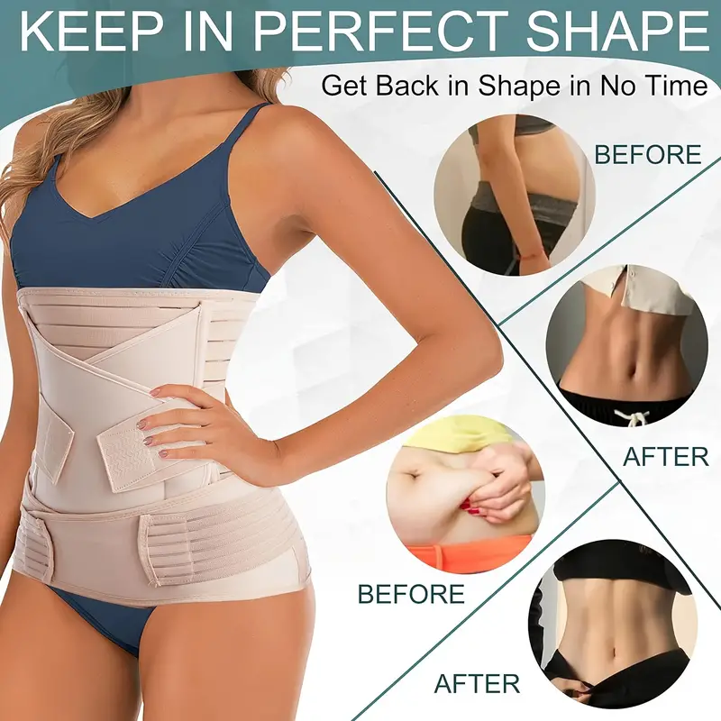 Women Belly Wrap Band Body Shaper Postpartum Belt Lower Support Recovery  Girdle