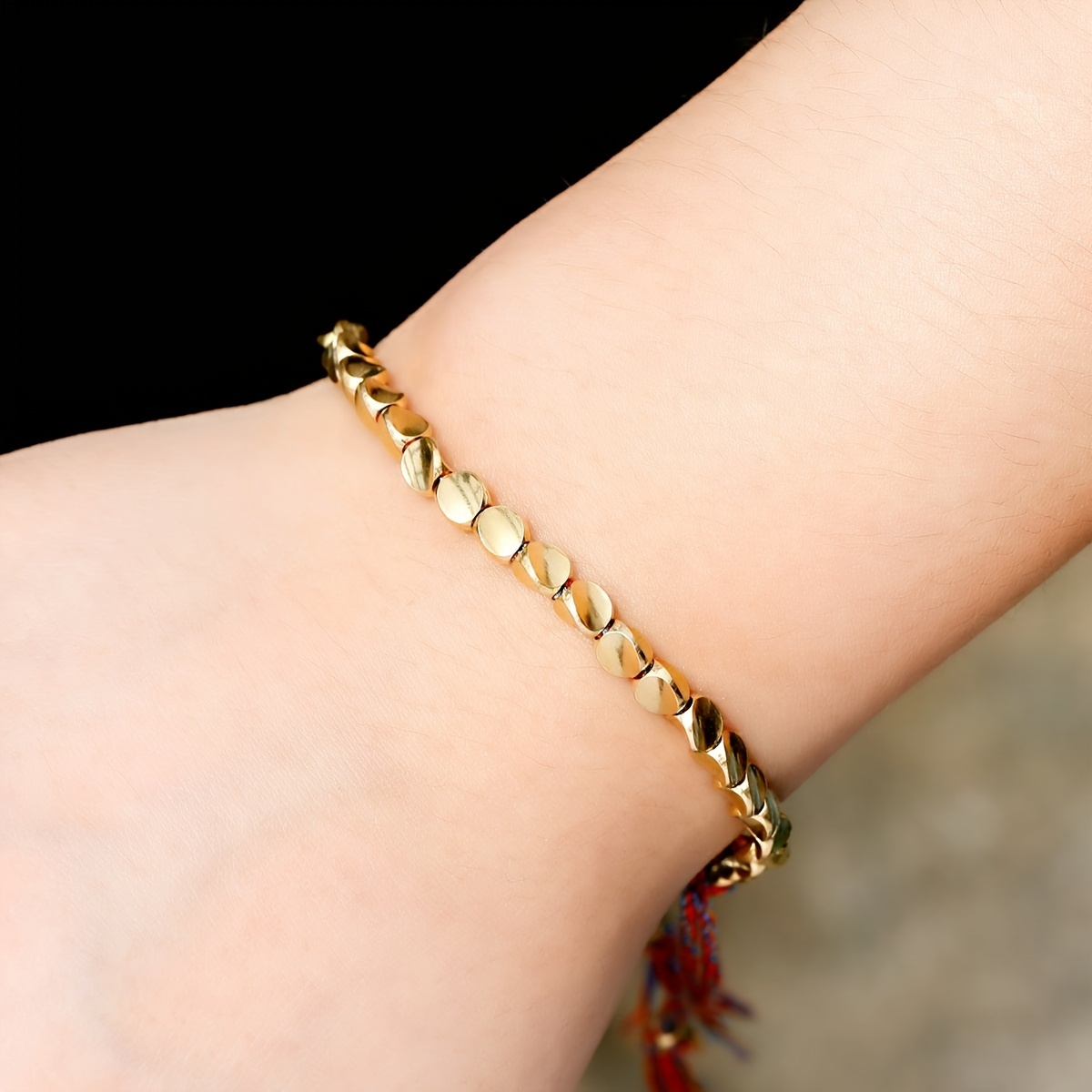 Tibetan Copper Beaded Bracelet Copper Beads Bracelet Luck Wealth Protection