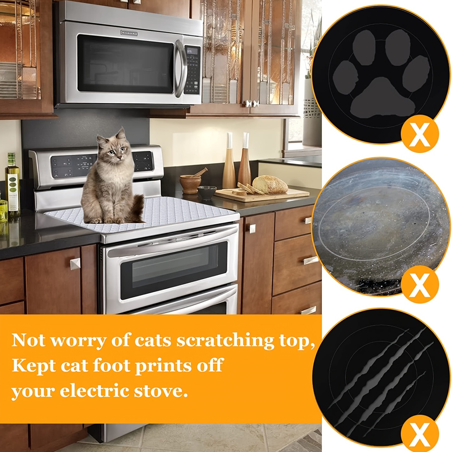 Silicone Stove Top Covers For Electric Stove Stovetop Cover - Temu