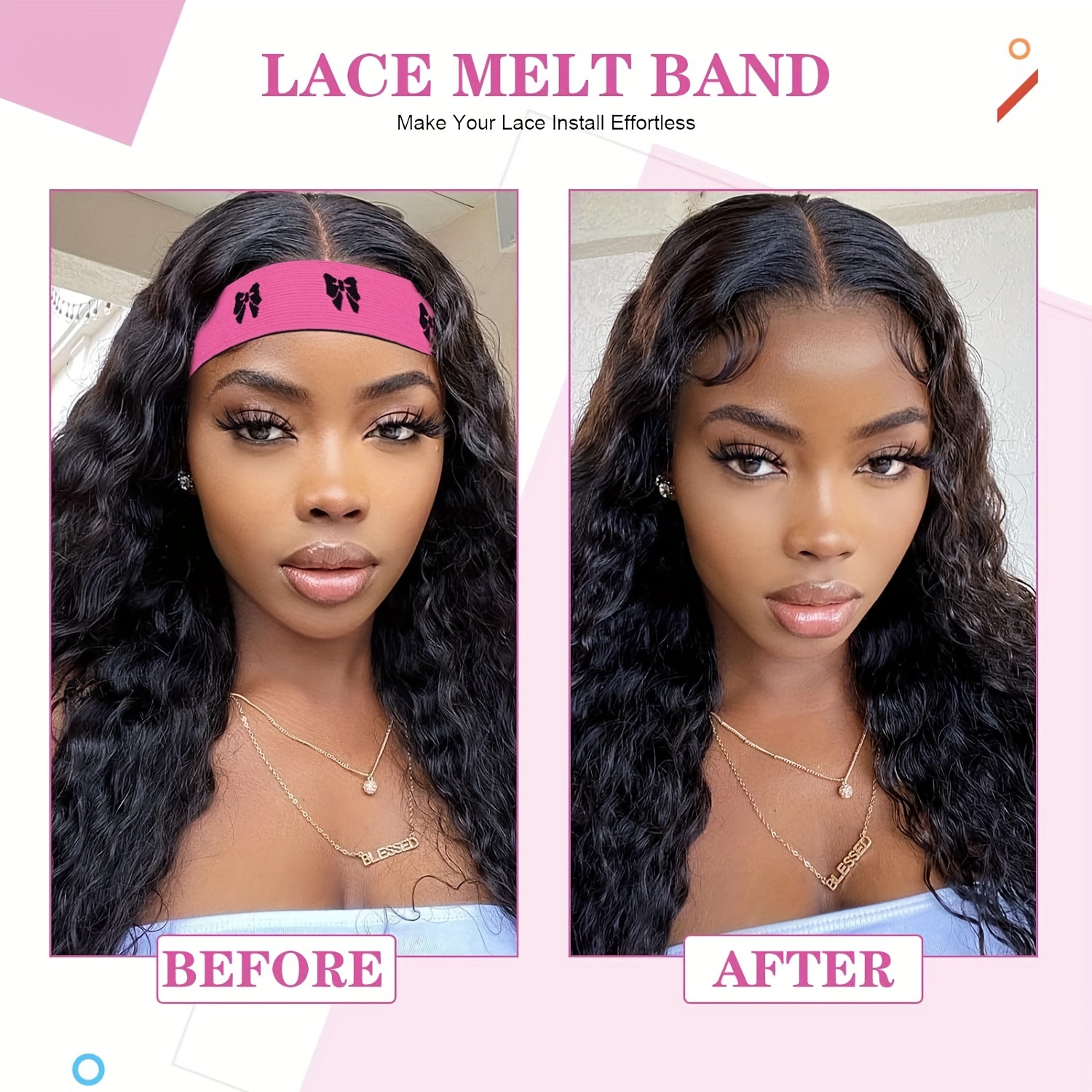 Lace Melting Band Elastic Headband For Wigs Adjustable Edge - Temu