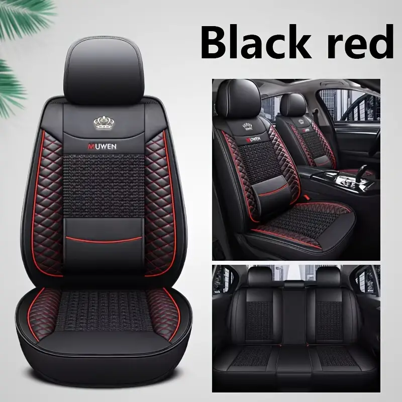 5 Seats Ice Silk Car Seat Covers Breathable Full Surround - Temu