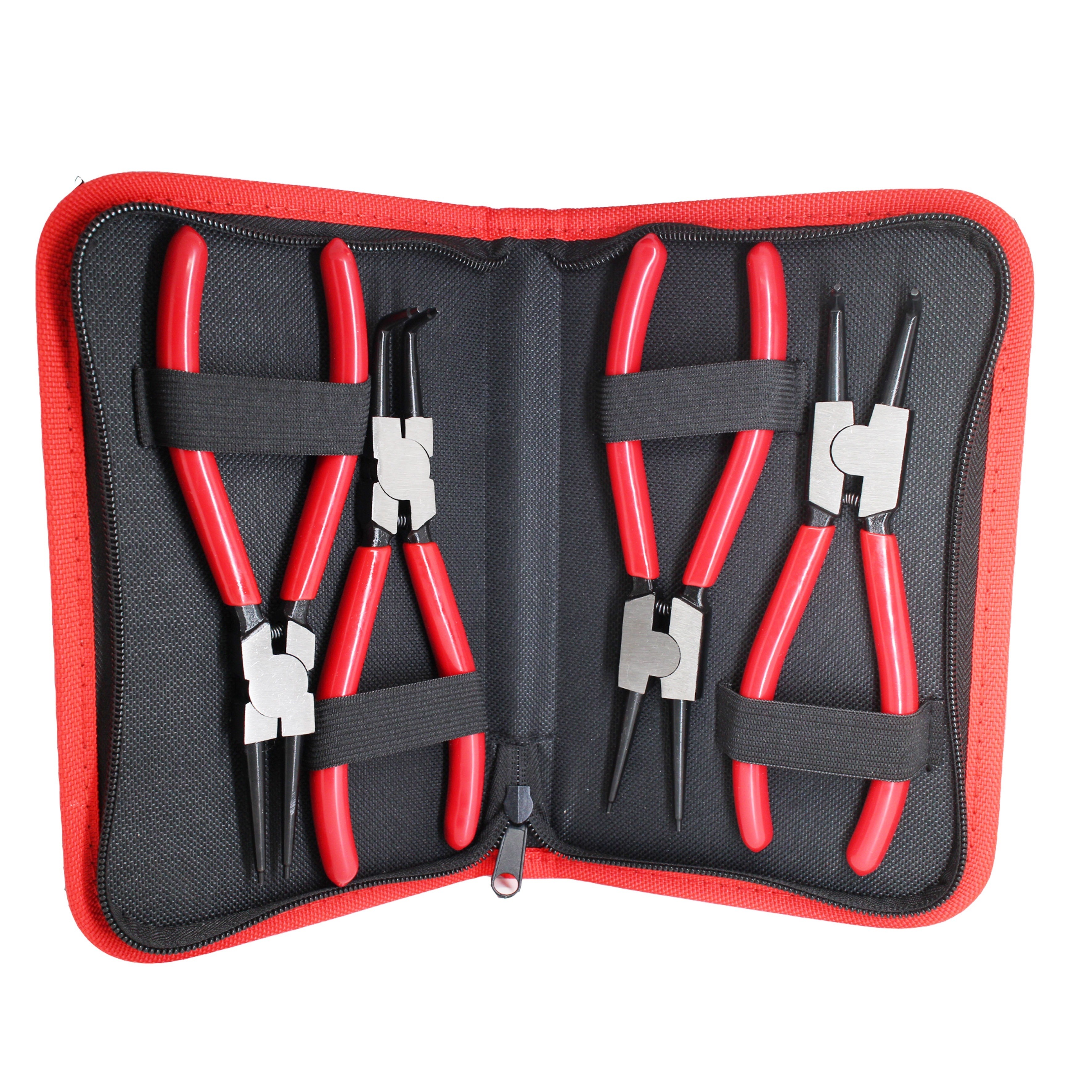 7 pc Snap Ring Pliers Set (Red)