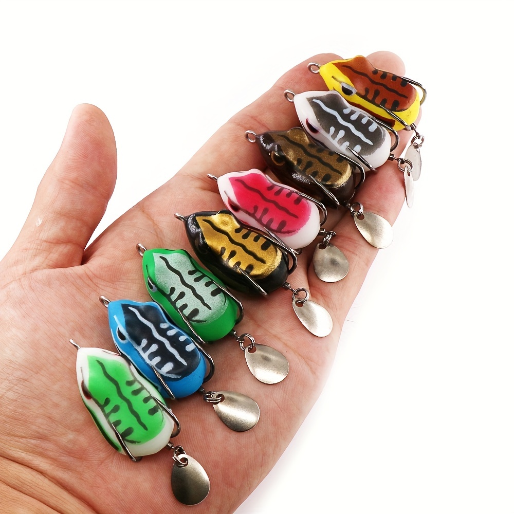 Topwater Fishing Lures For Bass Frog shaped Soft Lures For - Temu