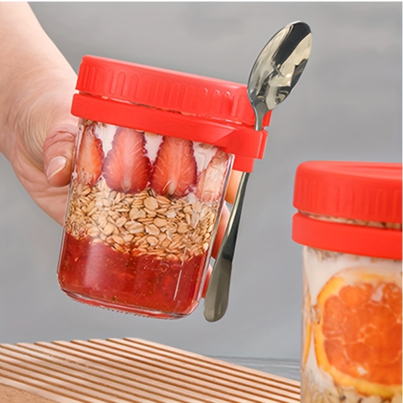 3pcs/Set Overnight Oats Containers with Lids - 2pack Updated