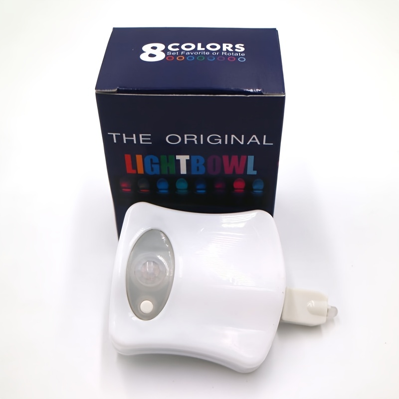 Toilet Night Light, Motion Sensor Activated Led Lamp, 8 Colors