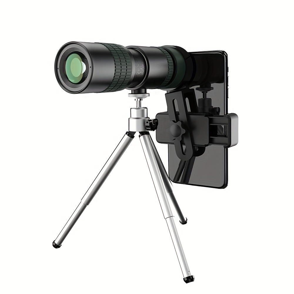 HD Monocular Telescopic Smartphone Adapter Tripod High Power Clear View
