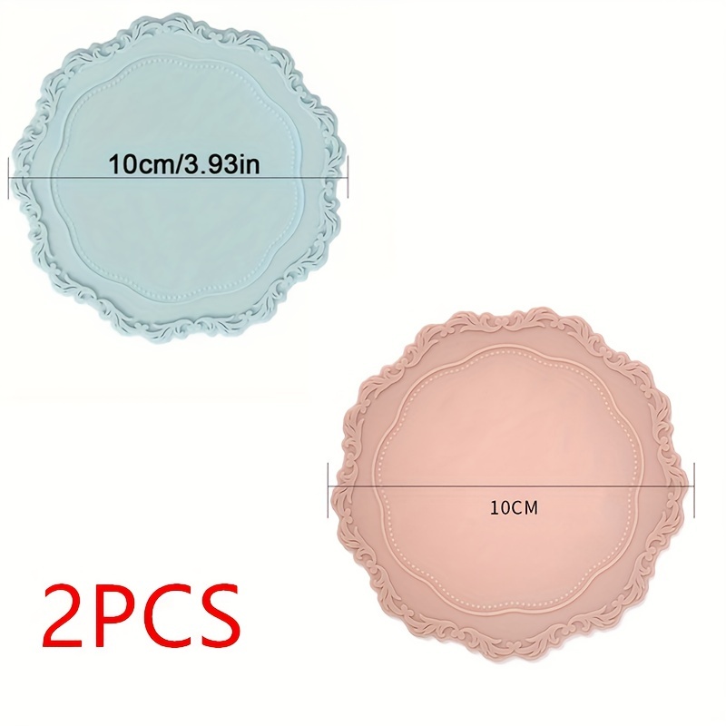 Circular Silicone Dab Mat 2PCS