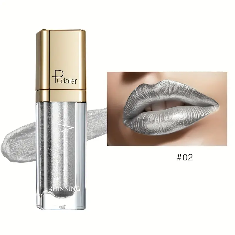 Metallic Velvet Lip Gloss Premium Liquid Lipstick Long - Temu