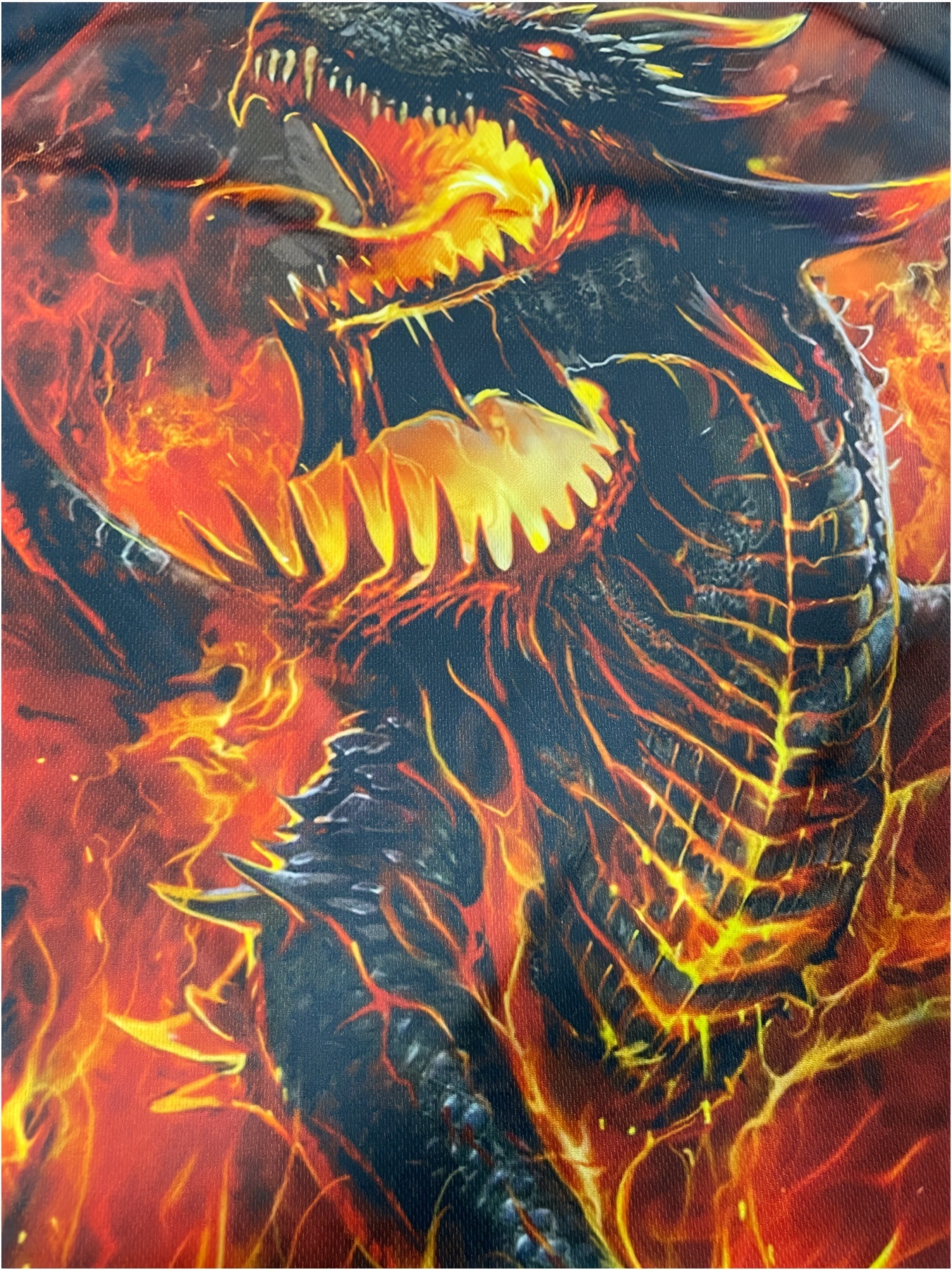 Creative Flame Dragon Pattern Print Men's Graphic Design - Temu