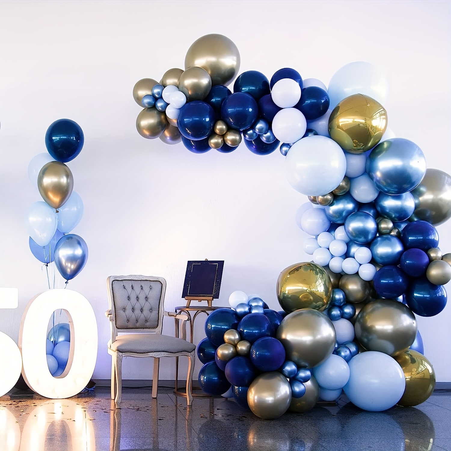 Navy Blue Balloon Garland Kit Balloons Birthdays Weddings - Temu