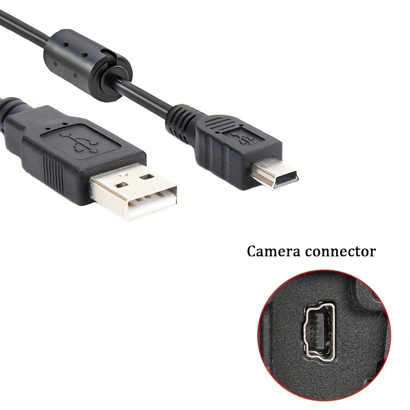 Mini 5p Usb Data Transfer Cable Cord Lead Wire For - Temu