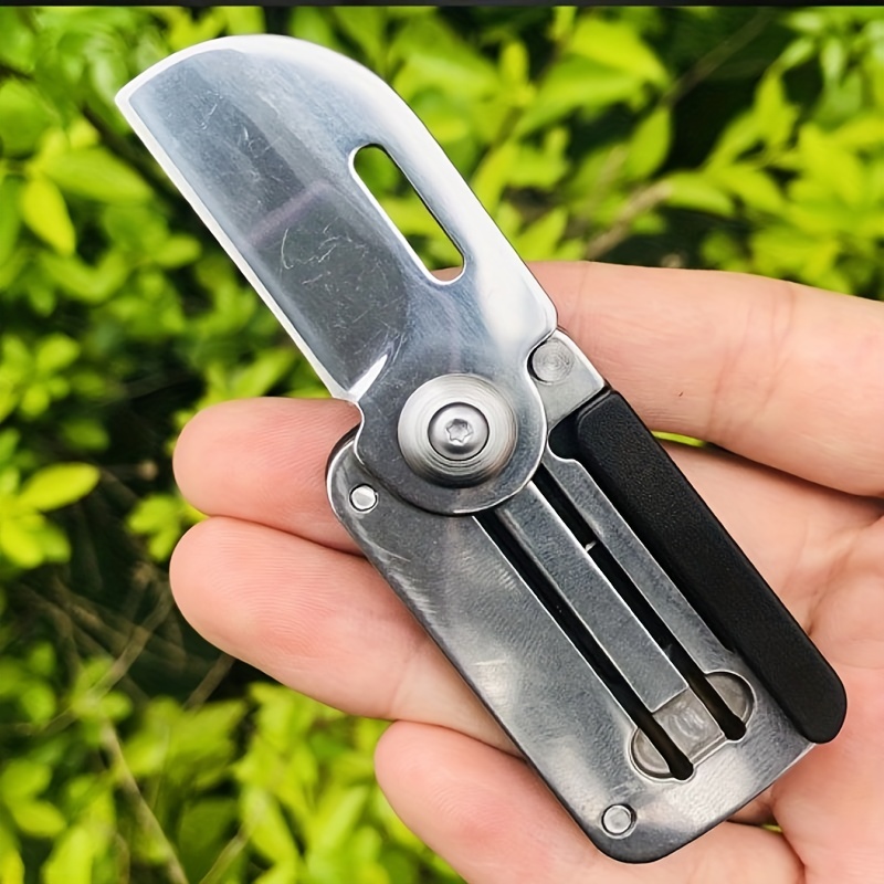 EDC Mini Detachable Knife Portable Paper Cutting Multi-function Mini Blade  Knives Brass Pocket Key Ring Folding Knife 