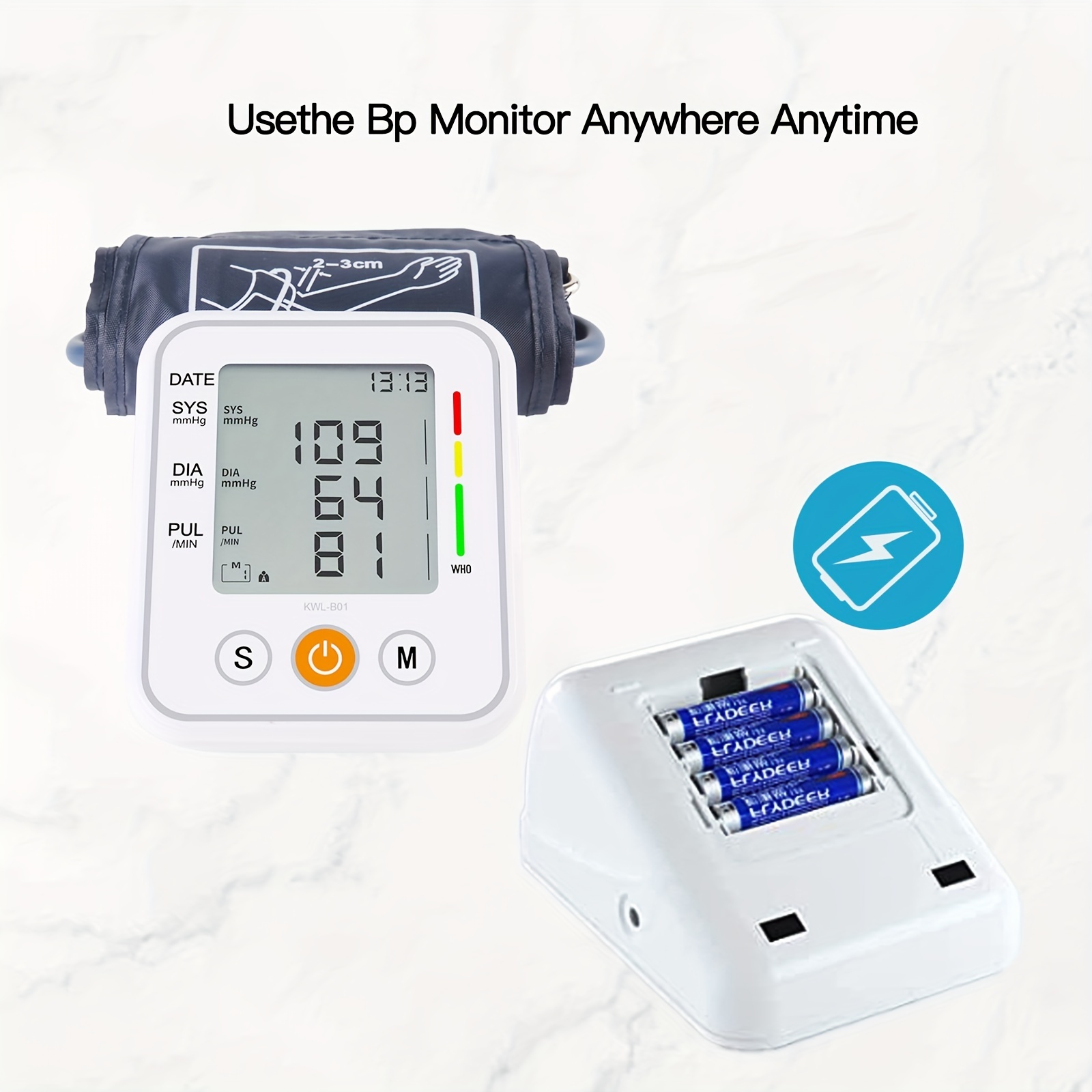 Upper Arm Blood Pressure Monitor, Electric Automatic