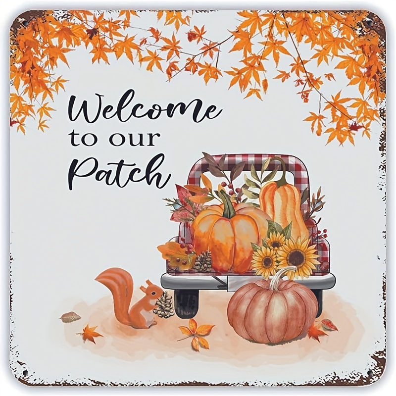 1 Pezzo Fall Yard Welcome To Our Patch Pumpkin Truck Maple - Temu Italy