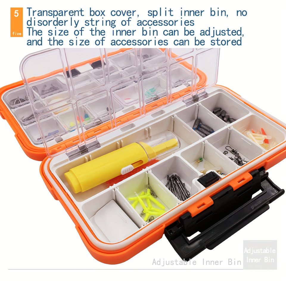 Double sided Tool Storage Box With Lid Parts Organizer - Temu
