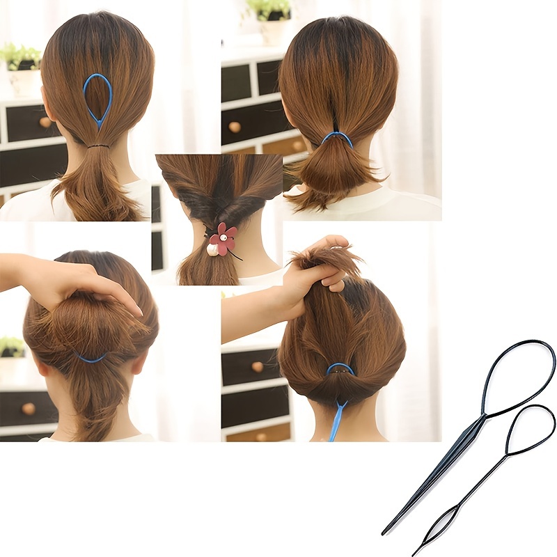 Hair Braiding Hairdressing Tools Tail Hair Braid Hair - Temu