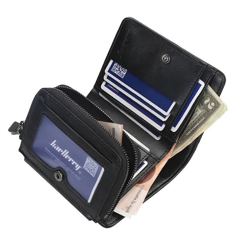 Men's Wallet Short Printed Two-fold Wallet 2022 New Trendy Brand Simple  Multi Card Slot Driver's License Coin Purse - Temu