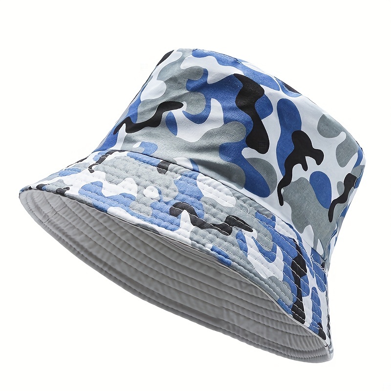 Camouflage Bucket Hat Women Camo Fishing Hat Unisex Outdoor Sports Cap New