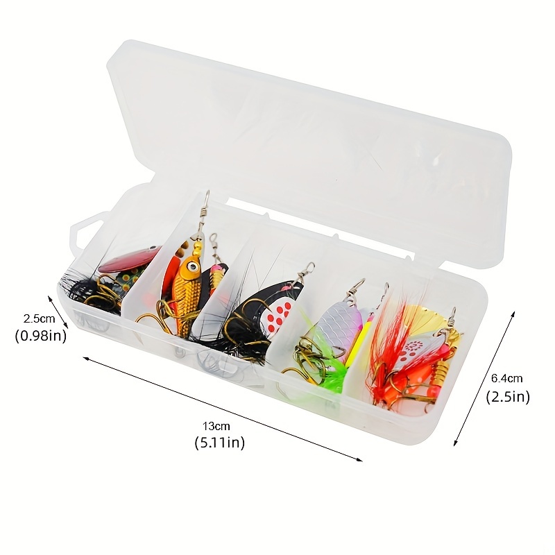 16pcs/10pcs Premium Spinner Baits Kit for Bass, Trout, Walleye, and Salmon  Fishing - Hard Metal Hooks, Freshwater and Saltwater Tackle Set with Storag