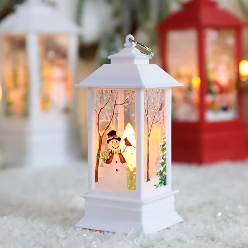 Christmas Decoration Lanterns, Santa Claus, Snowman Lantern Lights,  Decorative Lights For Indoor Outdoor, Dry Battery Powered - Temu