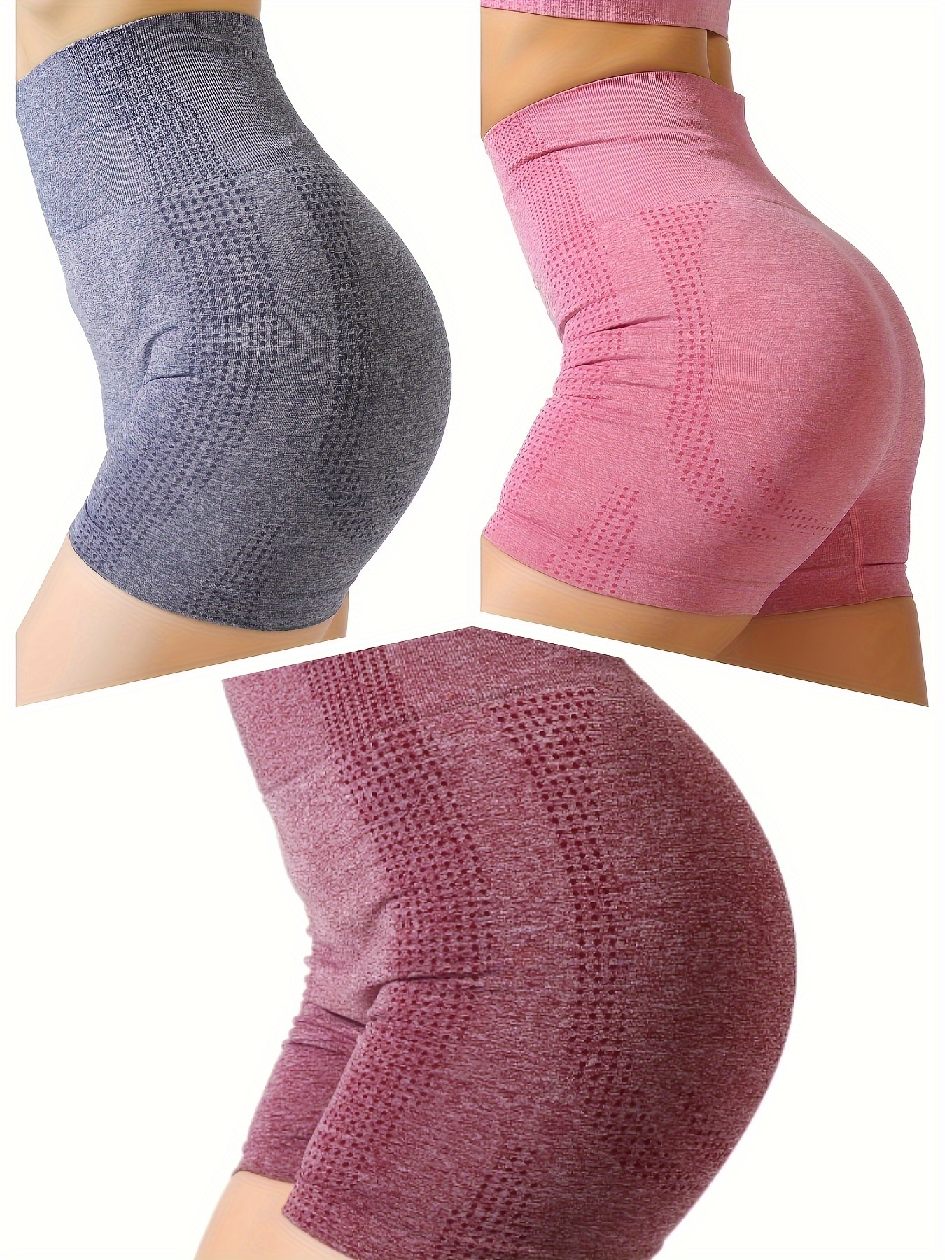 High Waist Yoga Shorts Women Tight Butt Lifting Seamless - Temu New Zealand