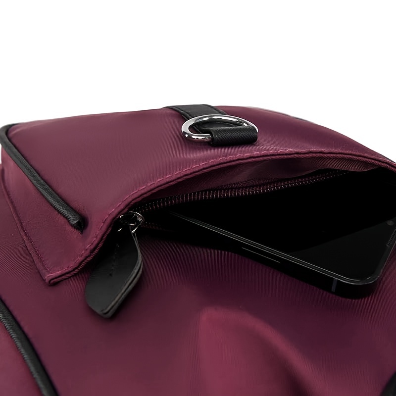 Small Drawstring Backpack with Buckle Decor Flap