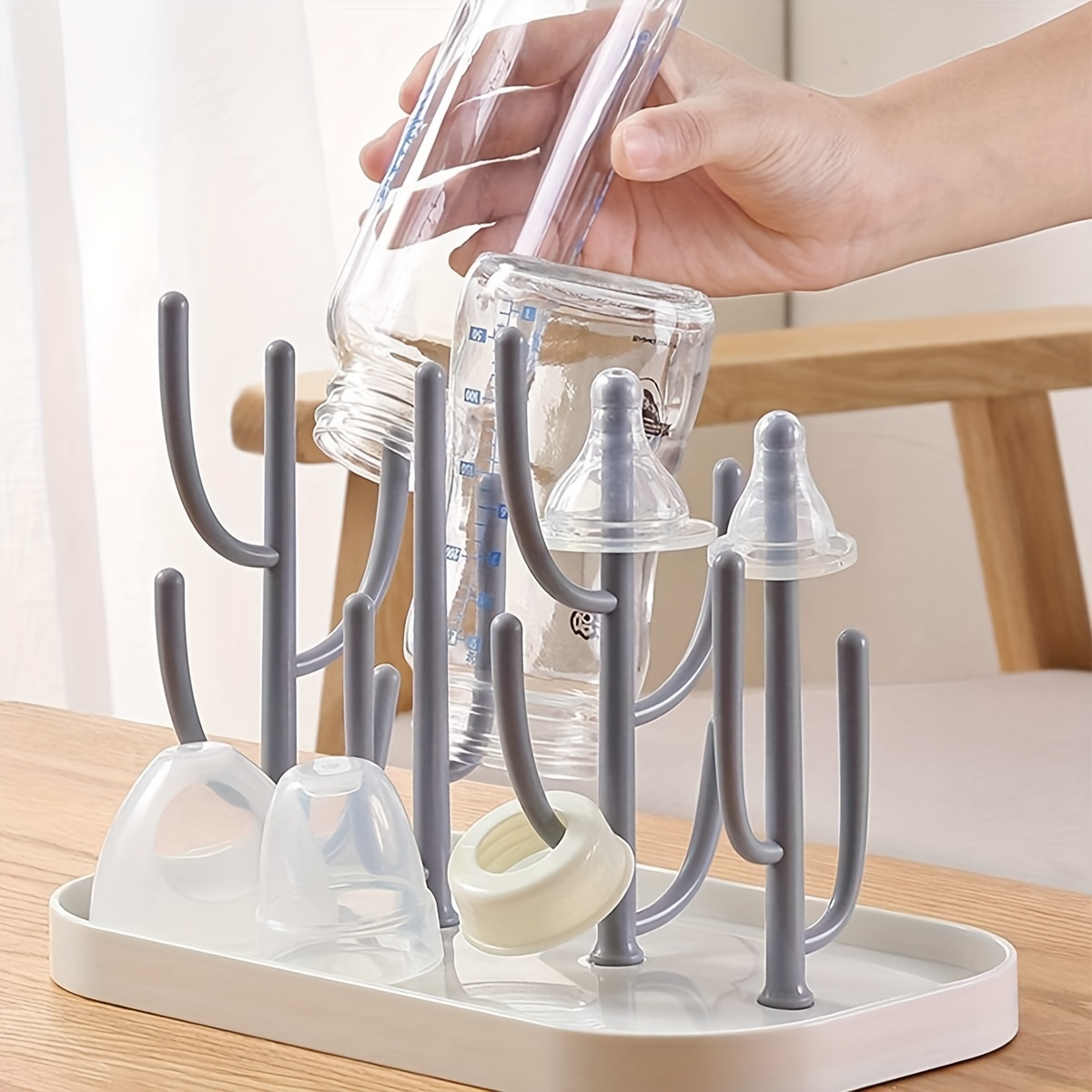 Baby Bottle Drain Rack, Upside-down Water Cup Drain Rack, Baby Bottle  Storage Drying Rack, Kitchen Storage Rack, Removable And Does Not Take Up  Space, Kitchen Accessories - Temu