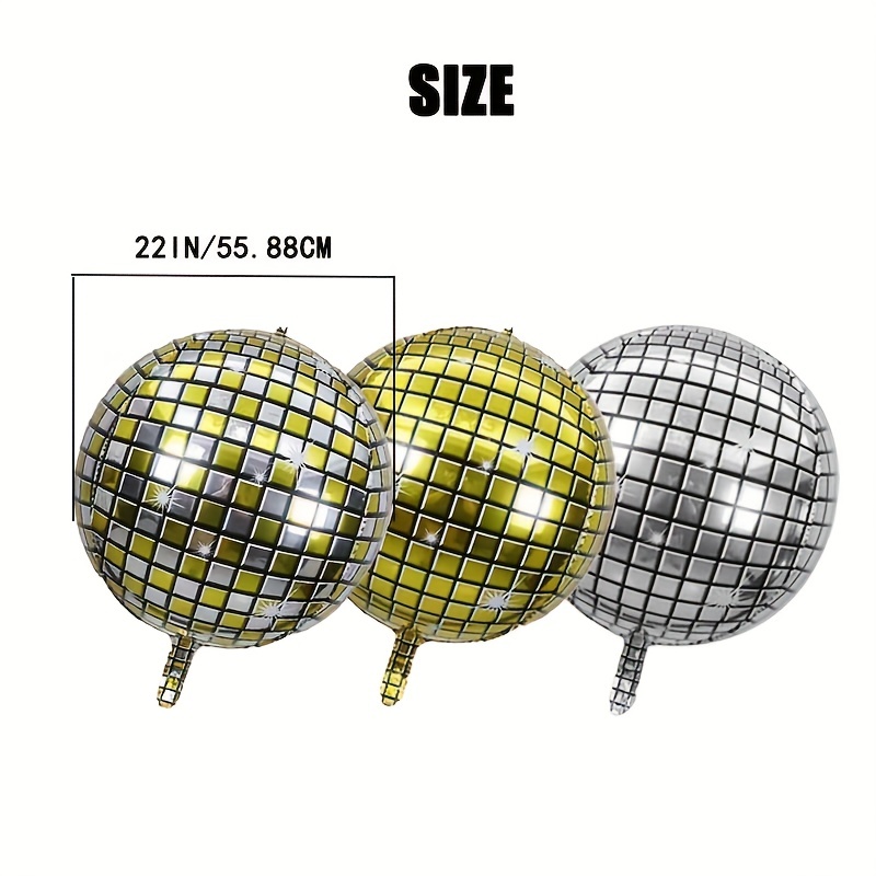 6pcs Ballons de boule disco (22 '') grand ballon en - Temu Belgium